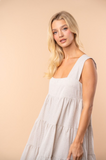 Driftwood Striped Tiered Dress