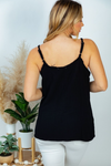 Breathable Black Gauze Tank