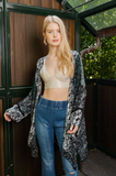Long Sleeve Boho Kimono Teal