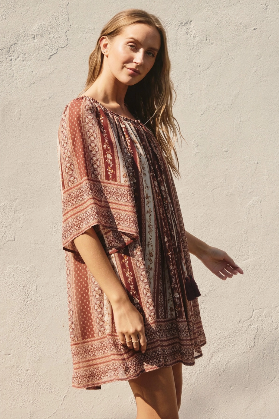 Flowy Boho Trapeze Dress
