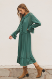 Renaissance Ruffle Midi Dress