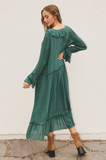 Renaissance Ruffle Midi Dress