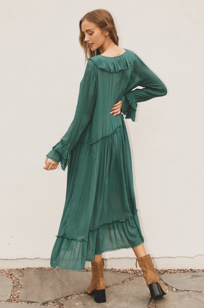 Renaissance Ruffle Midi Dress