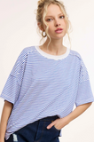 Easy Wear Striped Drop Shoulder Tee