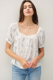 Printed Button Up Blouse
