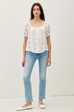 Printed Button Up Blouse