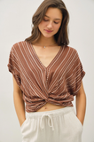 Twist Front Boho Crop Top