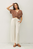 Twist Front Boho Crop Top