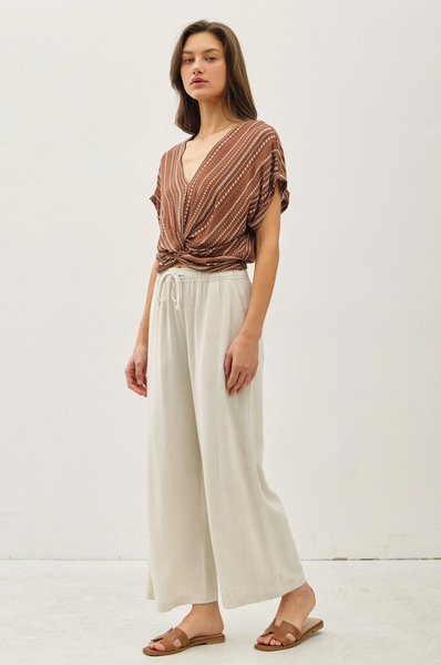 Twist Front Boho Crop Top