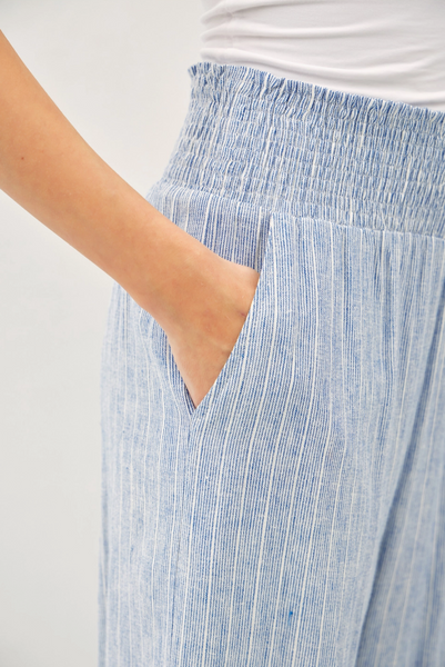 Seaside Striped Linen Pants