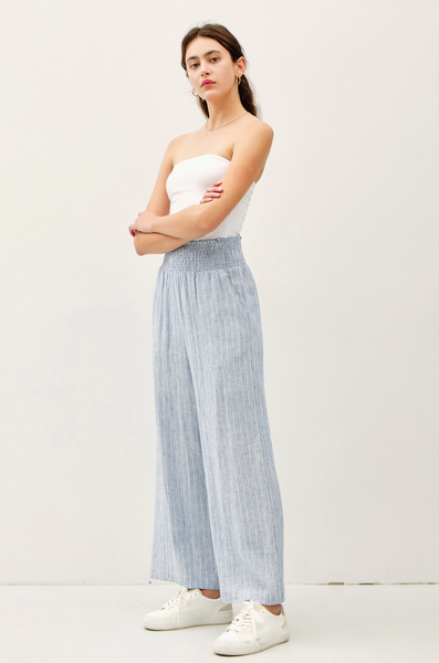 Seaside Striped Linen Pants