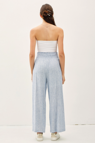 Seaside Striped Linen Pants