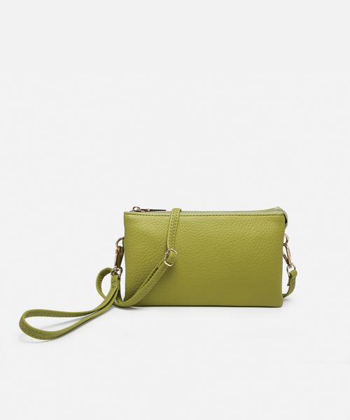 Riley Crossbody/Wristlet- Chartreuse