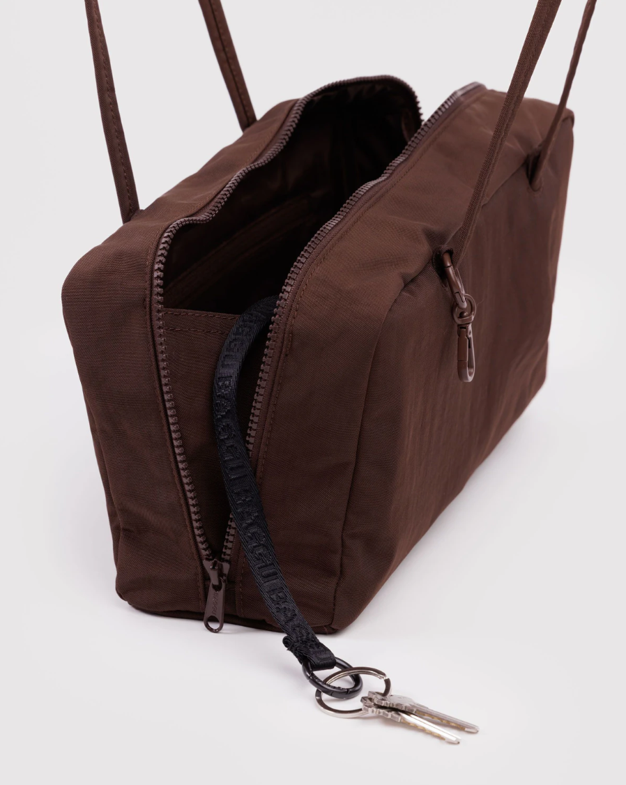 BAGGU Nylon Bowler Bag - Coffee