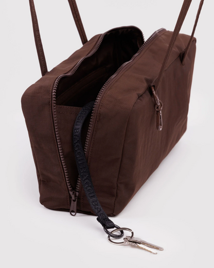 BAGGU Nylon Bowler Bag - Coffee