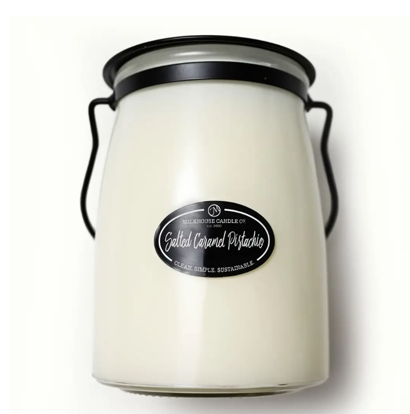 Milkhouse Candle Co - Salted Caramel Pistachio