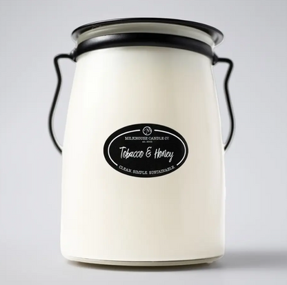 Milkhouse Candle Co- Tobacco & Honey