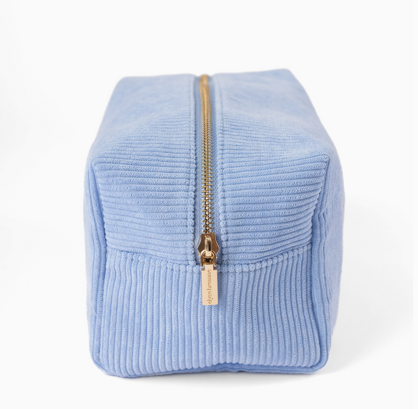 Elyse Breanne Corduroy Cosmetic Bag - Cornflower