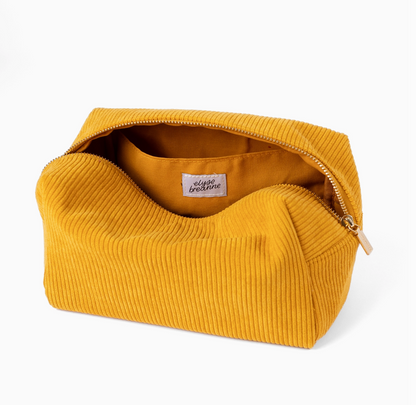Elyse Breanne Corduroy Cosmetic Bag - Honey
