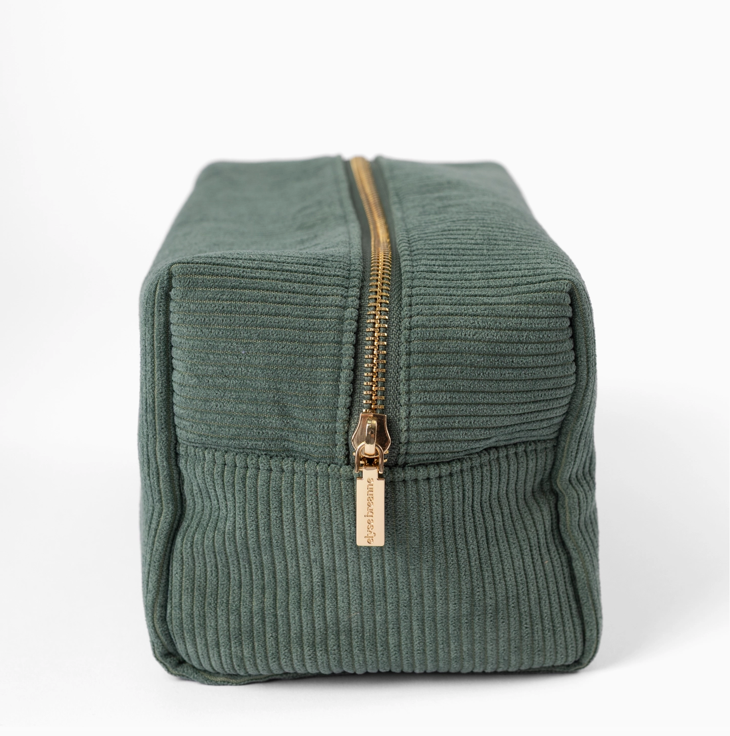Elyse Breanne Corduroy Cosmetic Bag - Jade