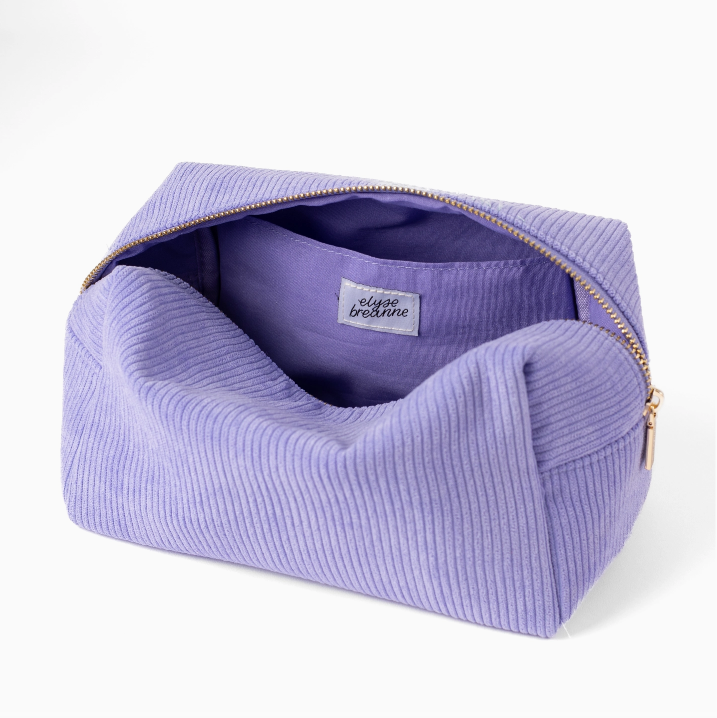 Elyse Breanne Corduroy Cosmetic Bag - Periwinkle