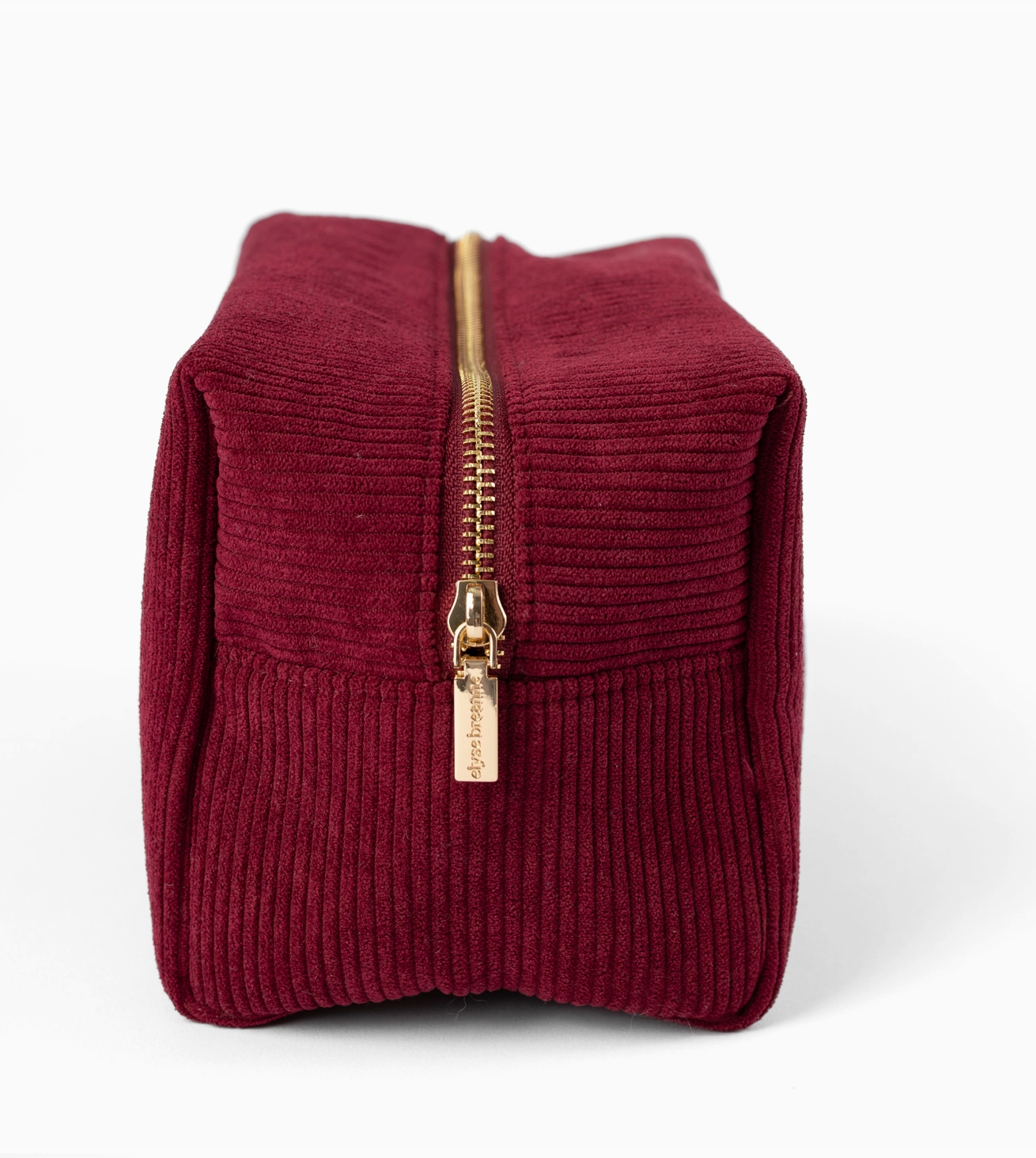 Elyse Breanne Corduroy Cosmetic Bag - Ruby