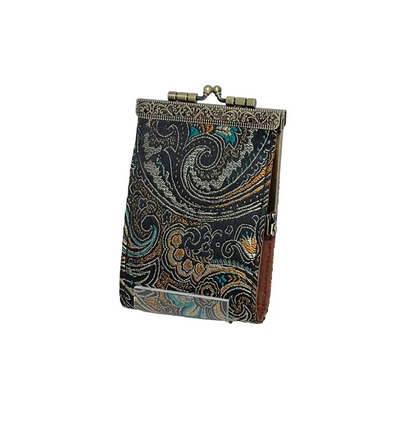 Card Holder + Wallet - Paisley