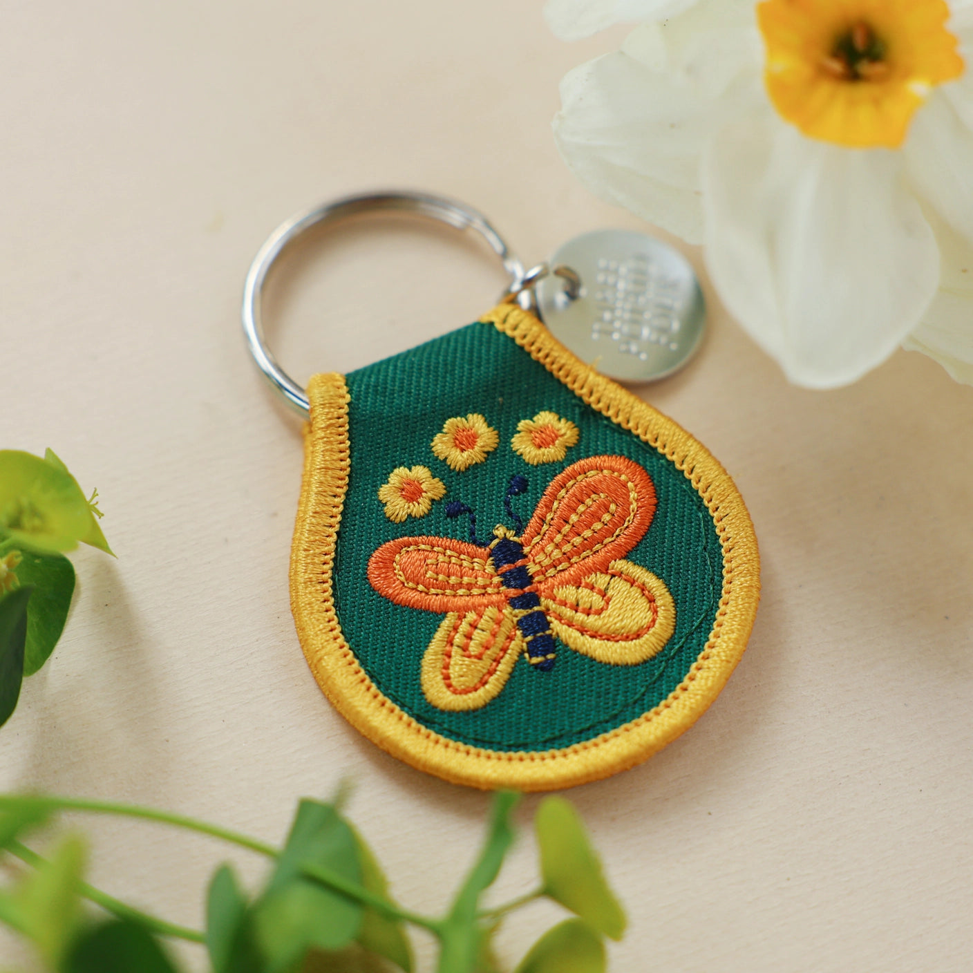 Retro Embroidered Keyrings