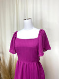 Jewel Tone Berry Midi Dress