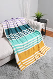Multicolored Stripe Throw Blanket