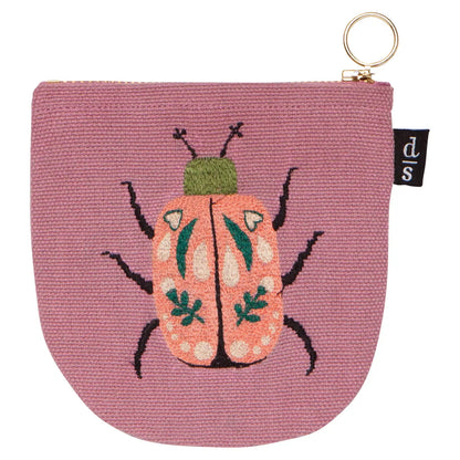 Amulet Beetle Bug Halfmoon Pouch