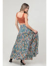 Tiered Floral Maxi Skirt