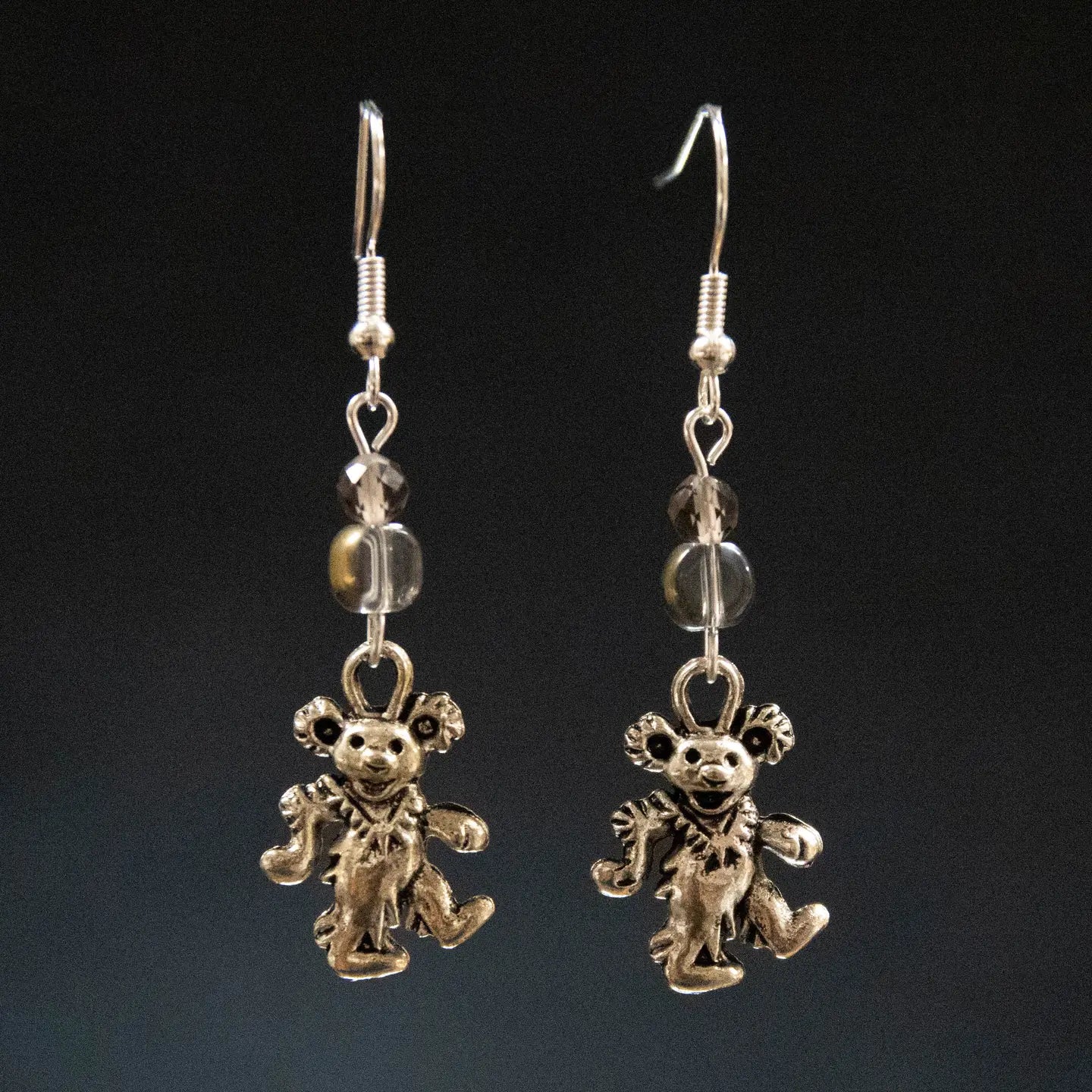 Dead Head Bear Earrings