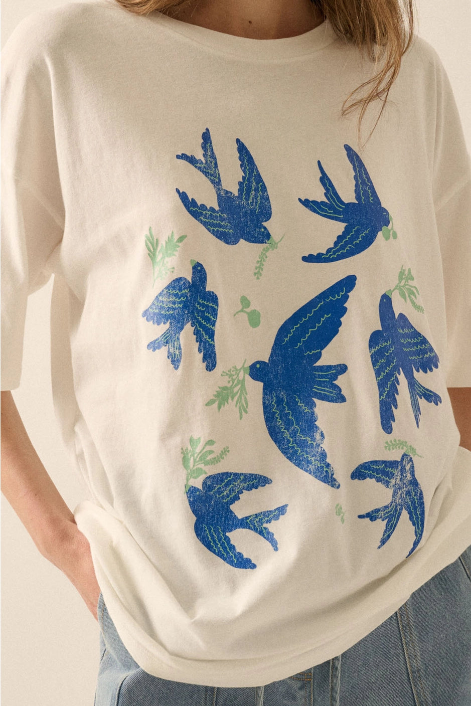 Vintage Blue Bird Tee