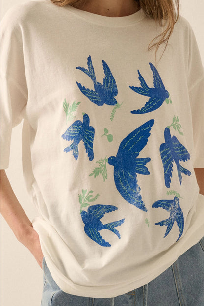 Vintage Blue Bird Tee