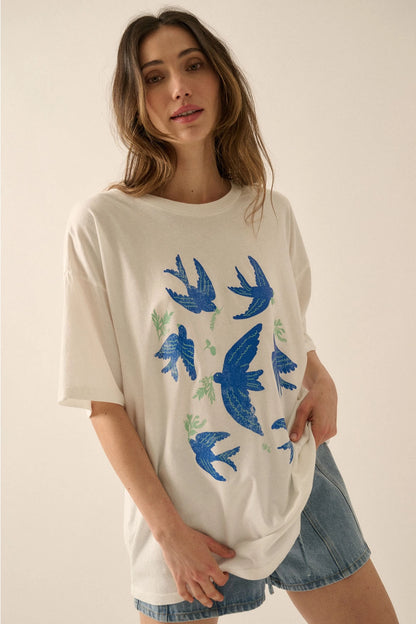 Vintage Blue Bird Tee