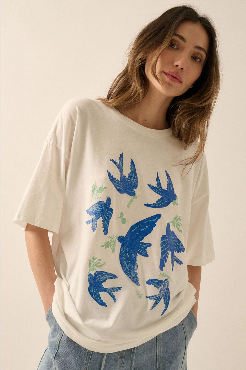 Vintage Blue Bird Tee