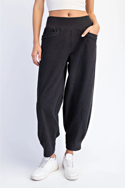 Softest Brushed Cocoon Pant Black