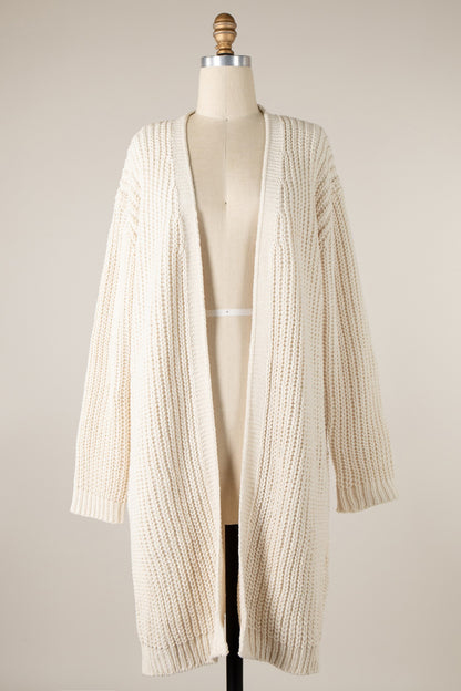 Chenille Cable Knit Cardi