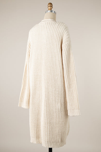 Chenille Cable Knit Cardi