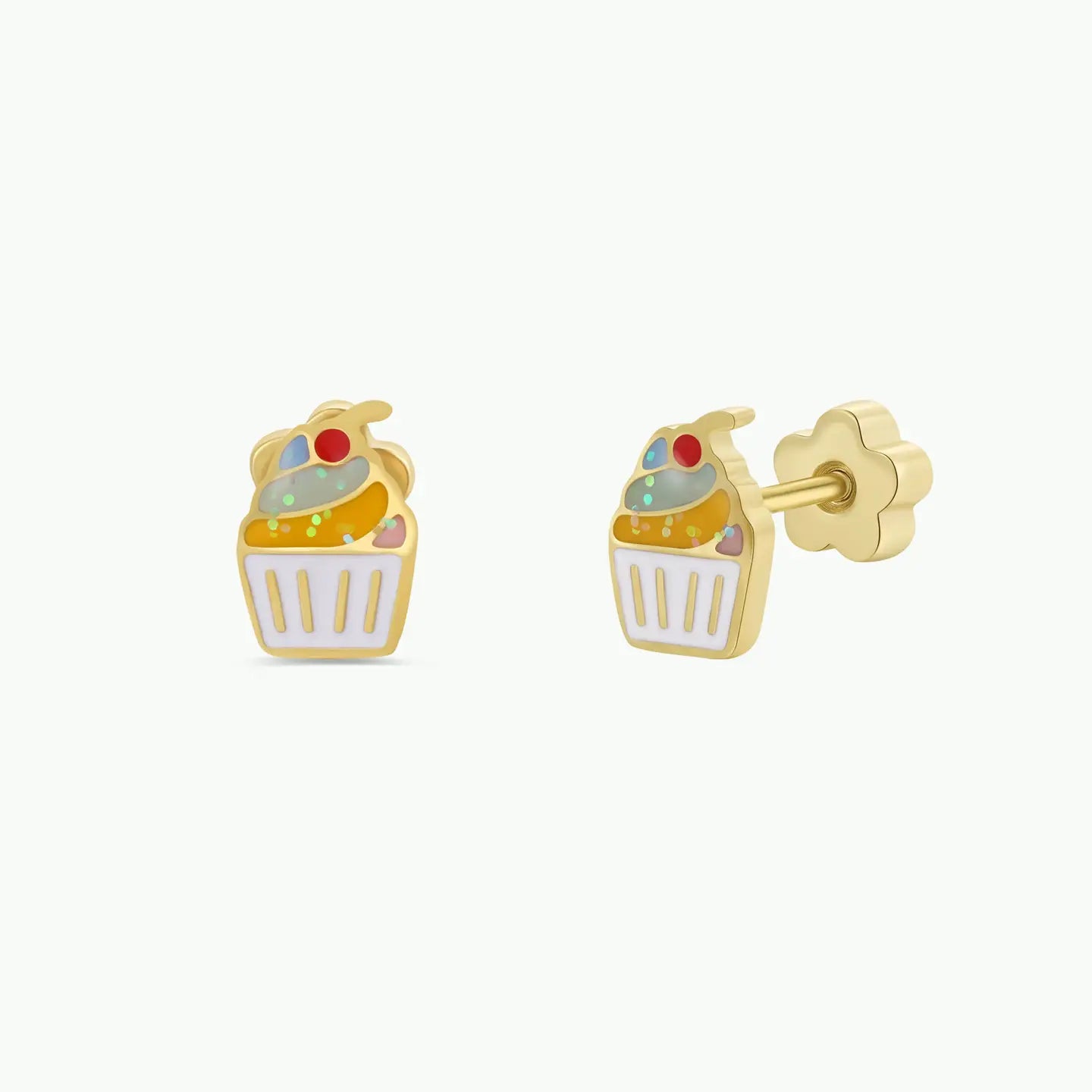 Cupcake Flat Back Earrings