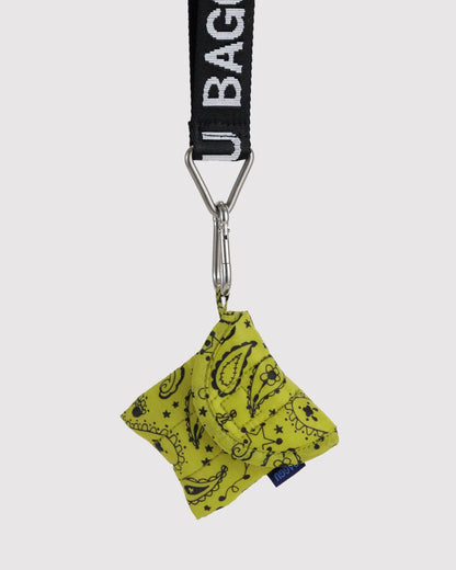 BAGGU Puffy Earbuds Case Chartreuse Paisley
