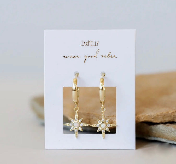 Celestial Mini Starburst Hoops