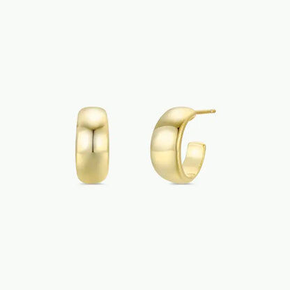 Mini Chunk Gold Hoop 18KP