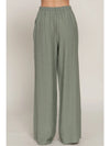 Flowy Crepe Pant - Olive