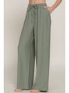 Flowy Crepe Pant - Olive