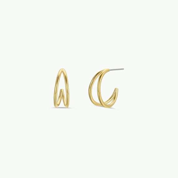 llusion Double Hoop 18KP