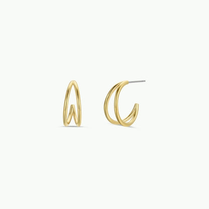 llusion Double Hoop 18KP