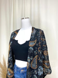 Velvet Paisley + Floral Summer Shawl