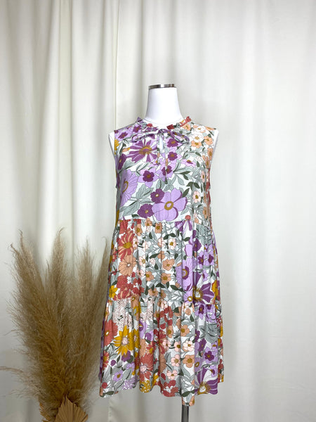 Magenta Floral Dress
